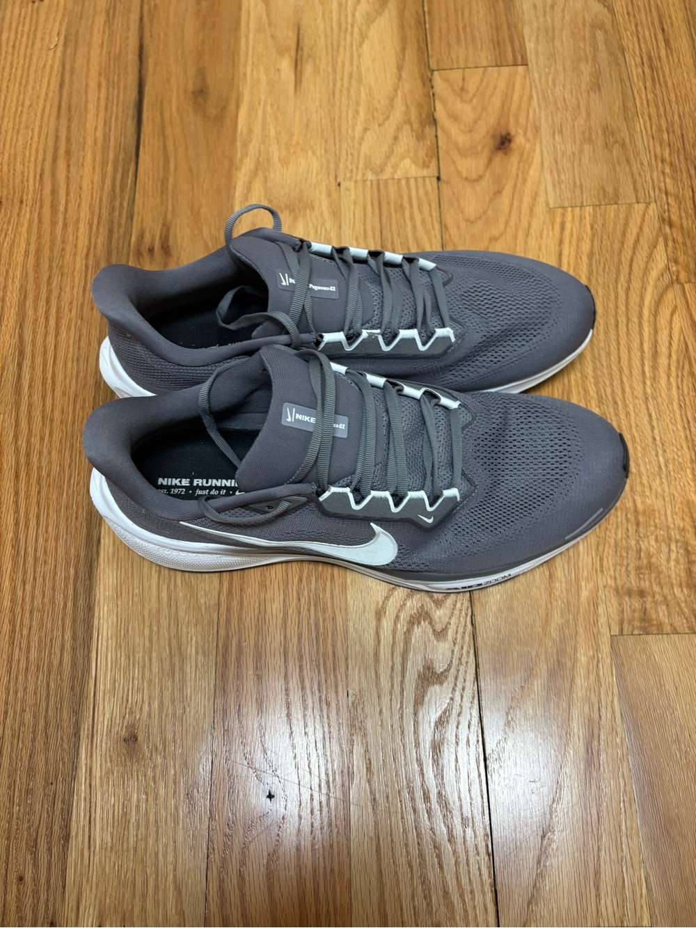 Nike Charcoal/White Lightweight Running Sneakers